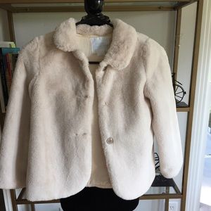 Edge Hill Collection Girls Faux Fur Coat